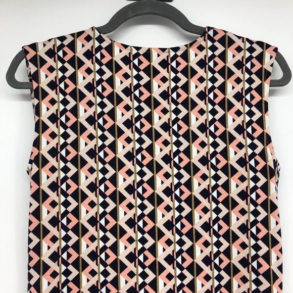 NWT Betty Barclay Pink Sleeveless Blouse with Geometric Print - Picture 12 of 16